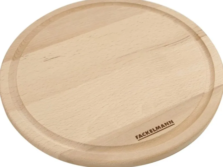 Fackelmann Vesperbrett Fair rund Ø 24 cm Buche