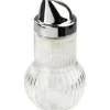 Fackelmann Zuckerdosierer Rubin Glas 160 ml Silber/Transparent