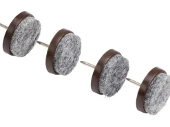 Filzgleiter mit Stift Ø 28 mm 16 Stück Schwarz