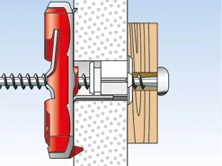 Fischer Kippdübel Duotec 10 S PH mit Panhead Schraube je 2 Stück