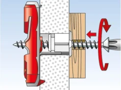 Fischer Kippdübel Duotec 10 S PH mit Panhead Schraube je 2 Stück