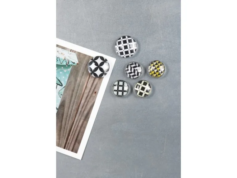 Fix-o-moll Magnet Glas Ferrit 9 mm x Ø 22 mm Mehrfarbig 6 Stück