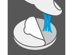 Fix-o-moll Magnetscheibe Neodym Selbstklebend Ø 19 mm x 1,5 mm Silber