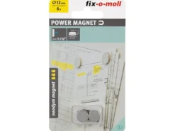 Fix-o-moll Magnetscheibe Neodym Ø 12 mm x 3 mm Silber