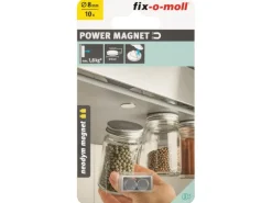 Fix-o-moll Magnetscheibe Neodym Klebend 1,5 mm x Ø 8 mm Silber 10 Stück