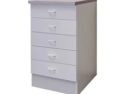 Flex-Well Classic Küchen-Schubkastenschrank Speed 50 cm Weiß