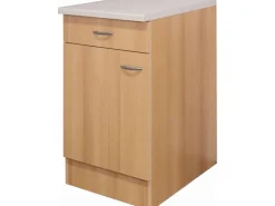 Flex-Well Classic Küchen-Unterschrank Nano 50 cm Buche Nachbildung
