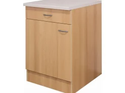 Flex-Well Classic Küchen-Unterschrank Nano 60 cm Buche Nachbildung
