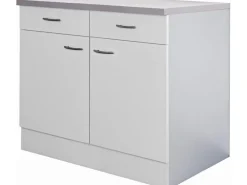 Flex-Well Classic Küchen-Unterschrank Wito 100 cm Weiß
