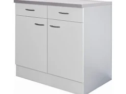 Flex-Well Classic Küchen-Unterschrank Wito 80 cm Weiß