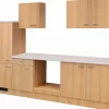 Flex-Well Classic Küchenzeile Nano 270 cm ohne E-Geräte Buche Nachbildung