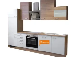 Flex-Well Classic Küchenzeile Florida 280 cm Sonoma Eiche-Weiß-Sonoma Eiche