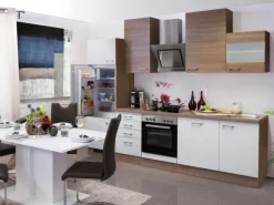 Flex-Well Classic Küchenzeile Florida 280 cm Sonoma Eiche-Weiß-Sonoma Eiche