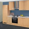 Flex-Well Classic Küchenzeile Nano 270 cm Buche Nachbildung