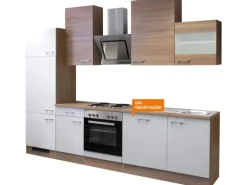 Flex-Well Classic Küchenzeile Florida 280 cm Sonoma Eiche-Weiß-Sonoma Eiche