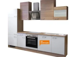 Flex-Well Classic Küchenzeile Florida 280 cm Sonoma Eiche-Weiß-Sonoma Eiche