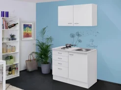 Flex-Well Classic Miniküche Wito 100 cm Weiß