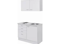 Flex-Well Classic Miniküche Wito 100 cm Weiß