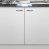 Flex-Well Classic Miniküche Wito 100 cm mit Pantryauflage Weiß