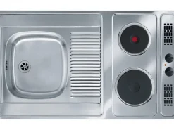 Flex-Well Classic Miniküche Wito 100 cm mit Pantryauflage Weiß