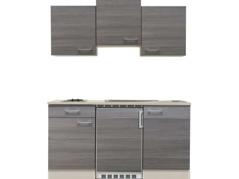 Flex-Well Classic Singleküche Pinea 150 cm Pinie Nougat - Champagner