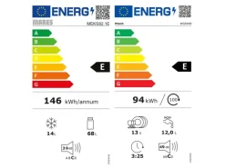 Flex-Well Exclusiv Büroküche Valero 210 cm Hochglanz Weiß-Sonoma Eiche