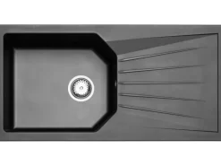 Flex-Well Exclusiv Küche 2327-000 Romeo 280 cm Anthrazit matt-Cosmopolitan Eiche