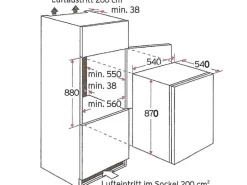 Flex-Well Küchengeräte-Set 1 mit Einbauherd und Einbaukühlschrank