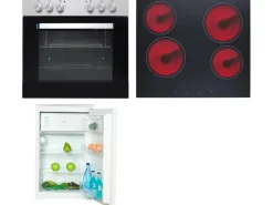 Flex-Well Küchengeräte-Set 5 mit Einbauherd und Einbaukühlschrank