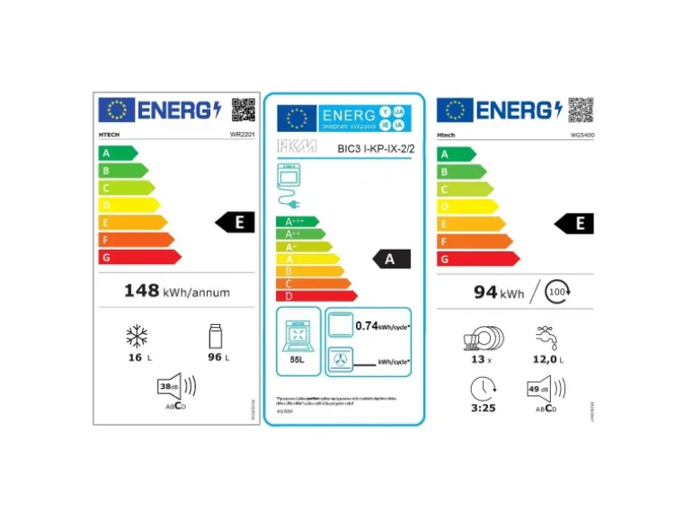 Flex-Well Küchengeräte-Set 2 mit Einbauherd Einbaukühlschrank + Geschirrspüler