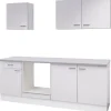 Flex-Well Küchenzeile 210 cm ohne E-Geräte Wito Weiß