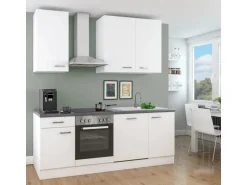 Flex-Well Küchenzeile Joelina 220 cm Weiß