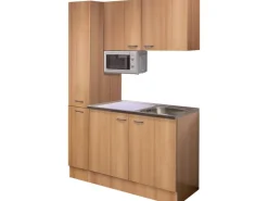 Flex-Well Singleküche 130 cm Nano Buche