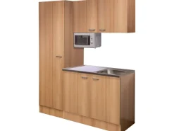 Flex-Well Singleküche 150 cm Nano Buche