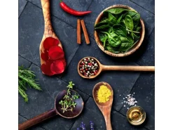 Glasbild Kochkreation I 30 cm x 30 cm