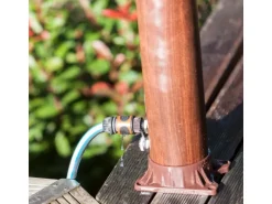 Gre Solardusche Holzoptik aus PVC 9 l Holzfarben