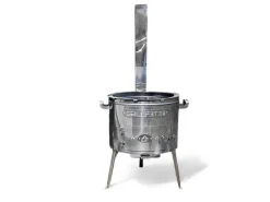 Grillpeter Utschak Set MultiFlame mit Kazan 15L und Deckel-Pfanne aus Gusseisen