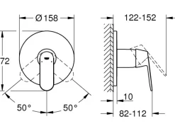 Grohe Einhand-Brausebatterie Eurosmart Cosmopolitan Chrom