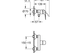 Grohe Einhand-Brausebatterie Swift