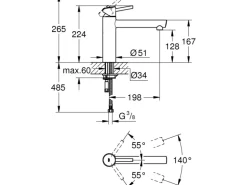 Grohe Einhand-Küchenarmatur Concetto Chrom