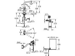 Grohe Einhand-Spültischbatterie und Boiler Red Duo Size-M Chrom