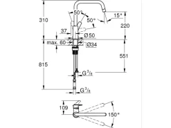 Grohe Einhand-Spültischbatterie Start 1/2