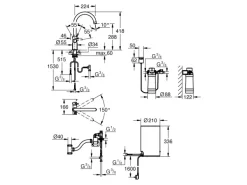 Grohe Einhand-Spültischbatterie und Boiler Red Duo Size-M Chrom