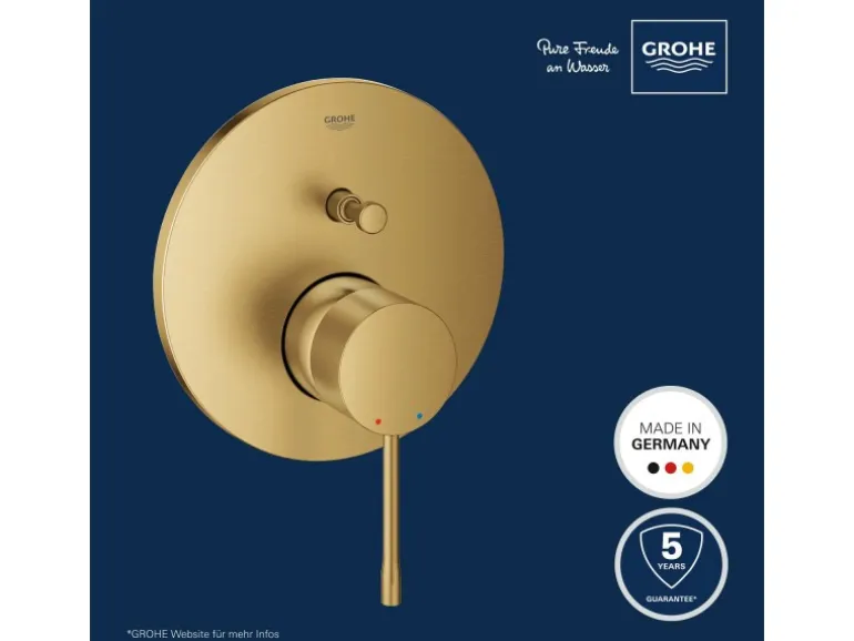 Grohe Einhand-Wannenbatterie Unterputz Essence Cool Sunrise gebürstet