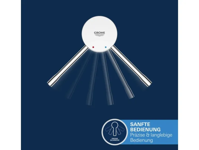 Grohe Einhand-Wannenbatterie Unterputz Essence Cool Sunrise gebürstet