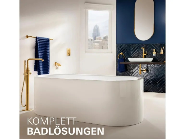 Grohe Einhand-Wannenbatterie Unterputz Essence Cool Sunrise gebürstet