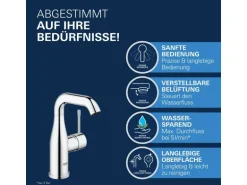Grohe Einhand-Waschtischbatterie Essence M-Size Chrom