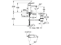 Grohe Einhand-Waschtischbatterie Eurosmart Cosmopolitan M-Size Chrom