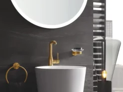 Grohe Einhand-Waschtischbatterie Essence L-Size Cool Sunrise gebürstet