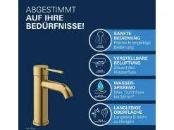 Grohe Einhand-Waschtischbatterie Essence S-Size Cool Sunrise gebürstet